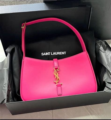 ysl hot pink bag.